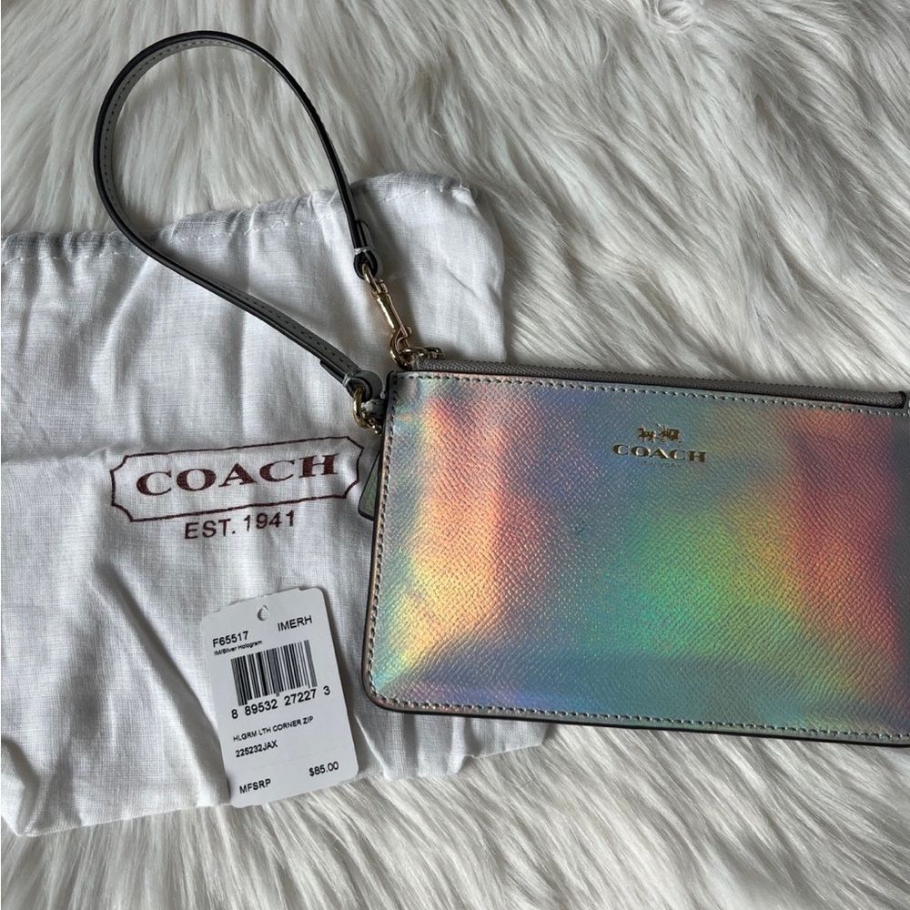 Coach hologram wristlet